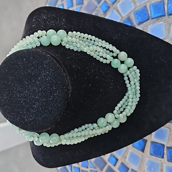 Jewelry - Green Stone Beaded Necklace